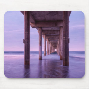 Mousepad Amanhecer Roxo no Pier de Scripps