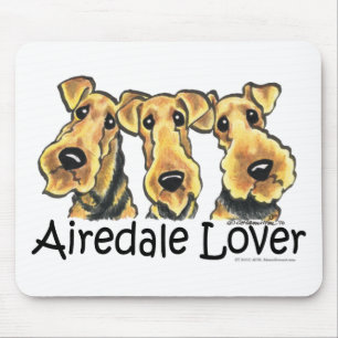 Mousepad Amante de Airedale Terrier