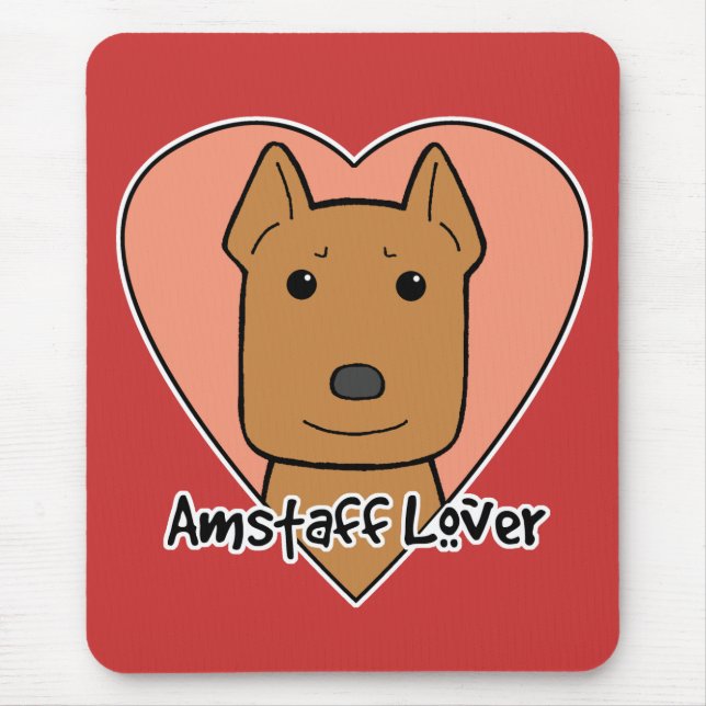 Mousepad Amante de Amstaff (Frente)