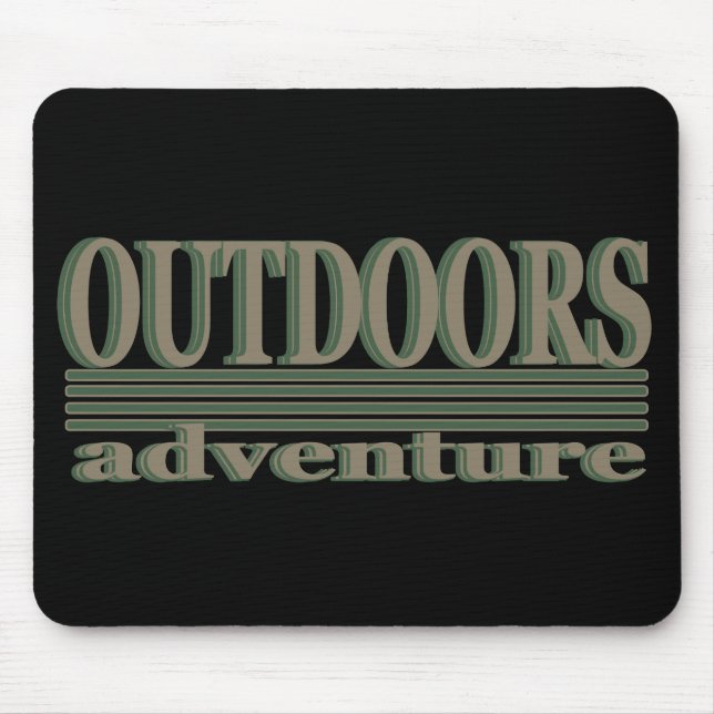 Mousepad amante de aventura ao ar livre (Frente)