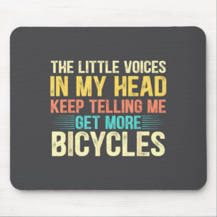 Mousepad Amante de Bicicleta Citação Divertida Humor de Cic