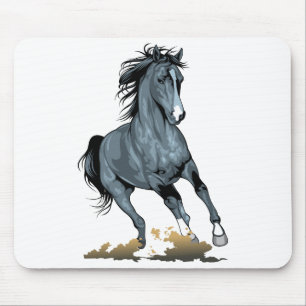 Mousepad Amante de Cavalos Equestre Pônei Cavalos Cowgirl C