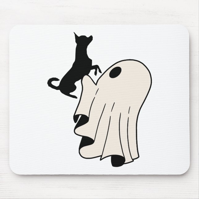 Mousepad Amante de Chihuahua Fantasma Fofo (Frente)