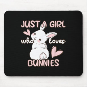 Mousepad Amante de Coelho Apenas Uma Garota Que Ama Coelhos