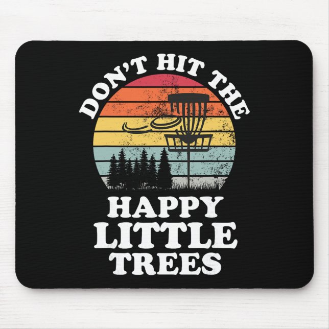Mousepad Amante de Frisbee Jogador de Golfe de Disco Retro  (Frente)