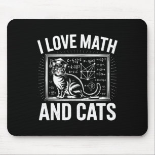 Mousepad Amante de Gato de Matemática Professor de Matemáti