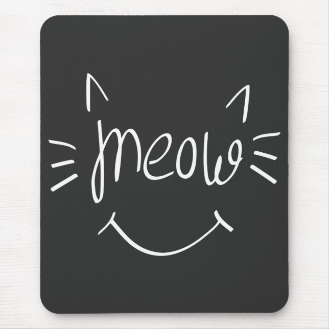 Mousepad Amante de Gatos Meow  (Frente)