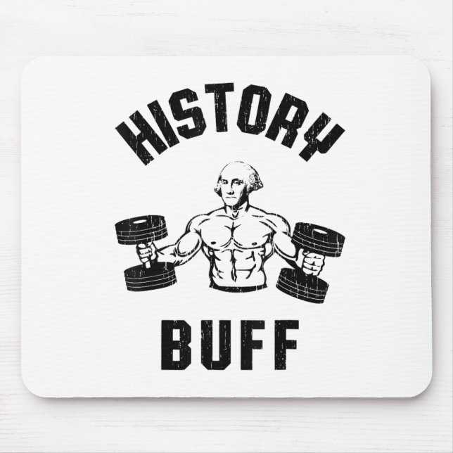 Mousepad Amante de História Engraçado George Washington Tre (Frente)