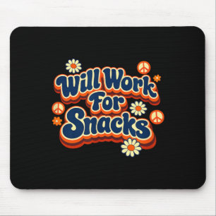Mousepad Amante de Lanche Divertido Humor de Comida Retro G