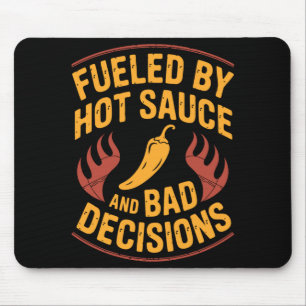 Mousepad Amante de molho picante engraçado comida apimentad