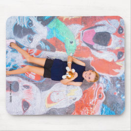 Mousepad Amante de os animais - Arte infantil para COC