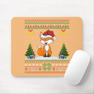 Mousepad Amante de os animais de raposas Xmas presente no N