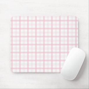 Mousepad Amante de Papelaria Xadrez Rosa