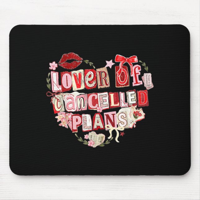 Mousepad Amante de planos cancelados design engraçado de in (Frente)
