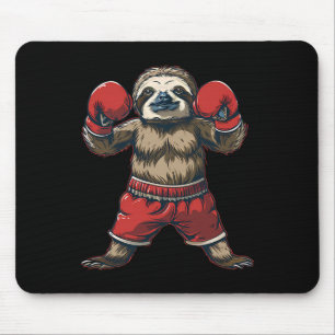 Mousepad Amante de Preguiça de Boxe Luvas de Boxe Kickboxin