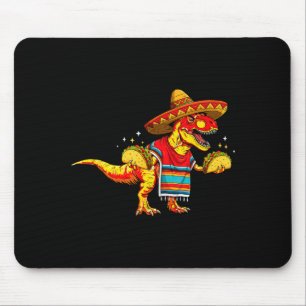 Mousepad amante de taco de dinossauro T-rex cinco de mayo s