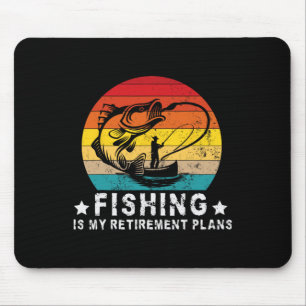 Mousepad Amante Divertido da Pesca e Aposentado A Pesca é M