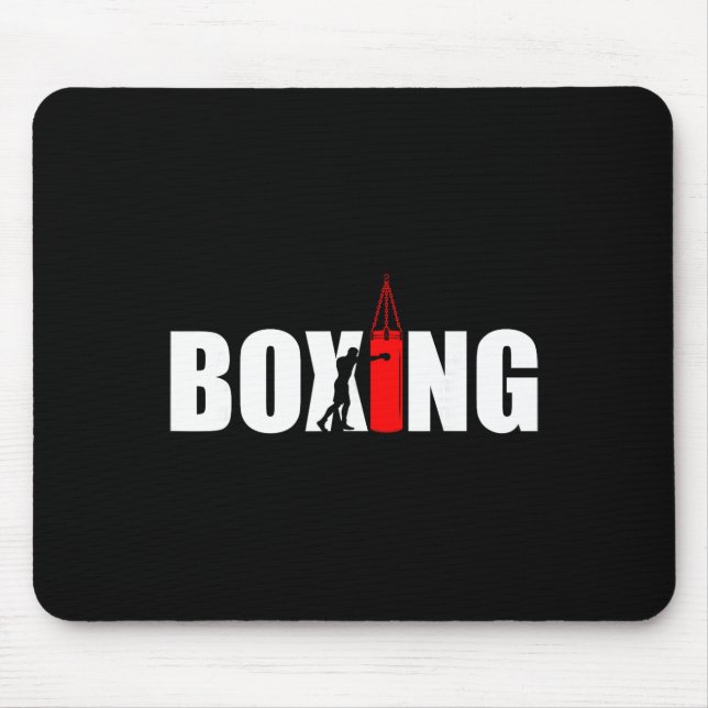 Mousepad Amante do Boxe Academia Boxeador Kickboxing Kickbo (Frente)
