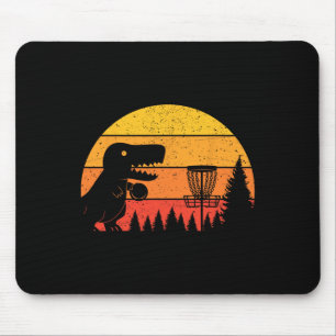 Mousepad Amante do Esporte de Disco de Golfe do Dinossauro 