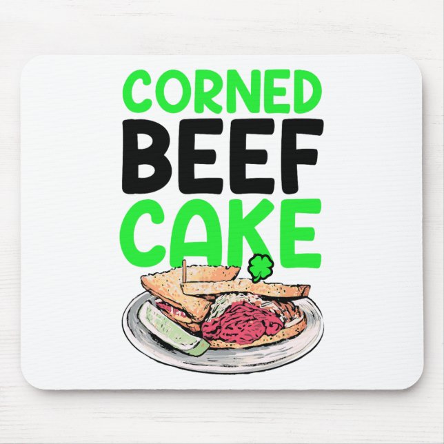Mousepad Amante do Repolho de Carne em Conserva do Dia de S (Frente)