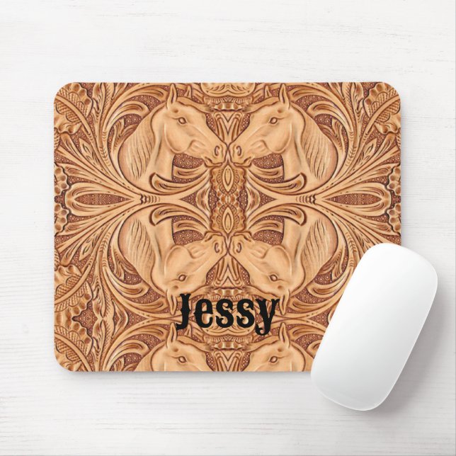 Mousepad amante equestre russa do país ocidental (Com mouse)