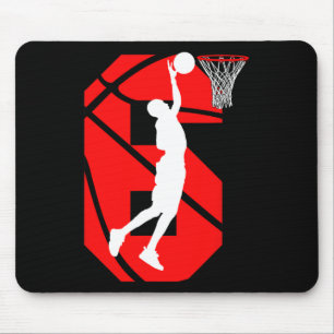 Mousepad Amantes de basquetebol de 6 de 6 anos