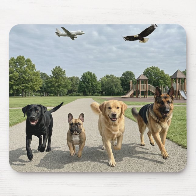 Mousepad Amantes de Cachorros (Frente)