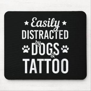 Mousepad Amantes de Cães e Tatuagens Feminino Cães e Tatuag