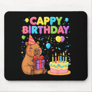 Mousepad Amantes de capivara cappy aniversário menina menin