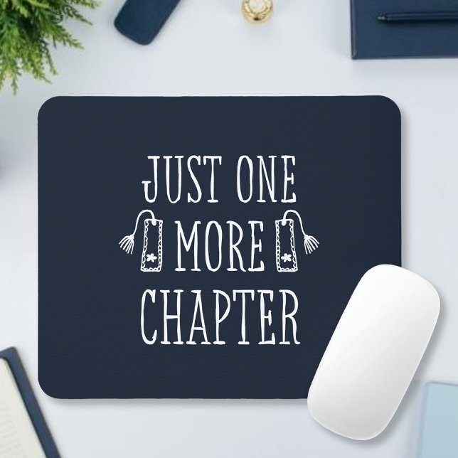 Mousepad Amantes de Livros Engraçado Só Mais Um Capítulo  (Criador carregado)