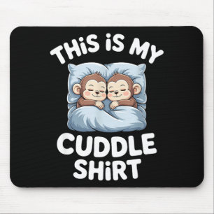 Mousepad Amantes de Macaco Bebê Fofo Isso É Meu Abraço