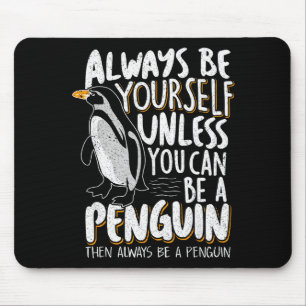 Mousepad Amantes de Pinguins & Pinguins Fofos Sempre Se