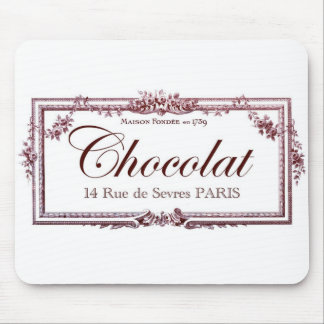 Mousepad Amantes do chocolate…. ame esta arte do francês do