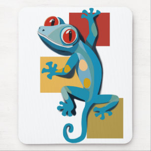 Mousepad Amantes do Réptil Gecko Azul-Cinto