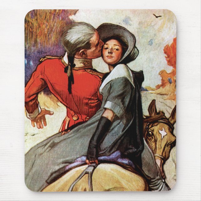Mousepad Amantes em Horseback (Frente)