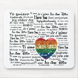Mousepad Amar línguas estrangeiras