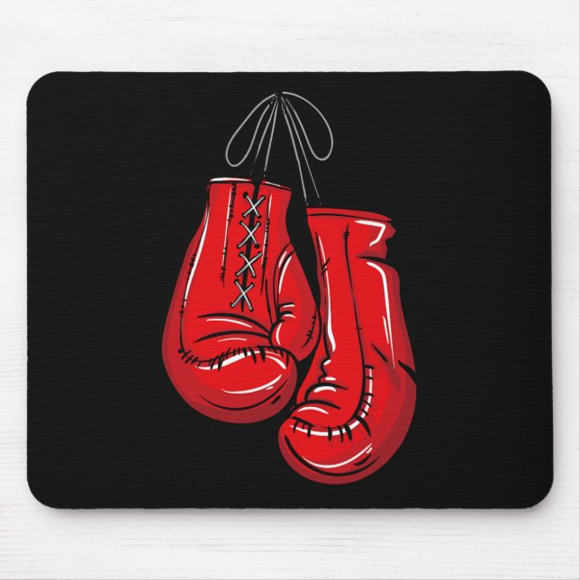 Mousepad Amar Luvas Boxing Ilustrações Dão Presente Boxer (Frente)