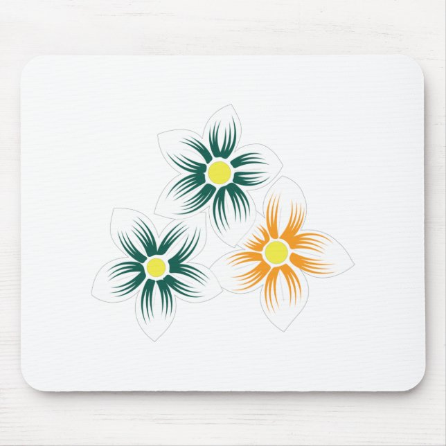 Mousepad Amarelo de Banana, Verde Azul Escuro, decorativo (Frente)