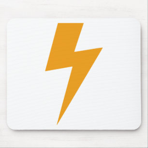 Mousepad Amarelo de Energia do Trovão Impresso