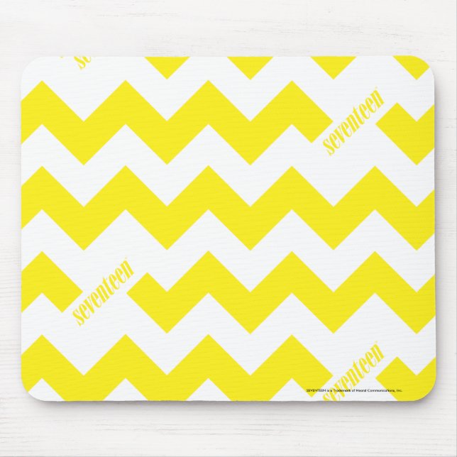 Mousepad Amarelo do ziguezague (Frente)