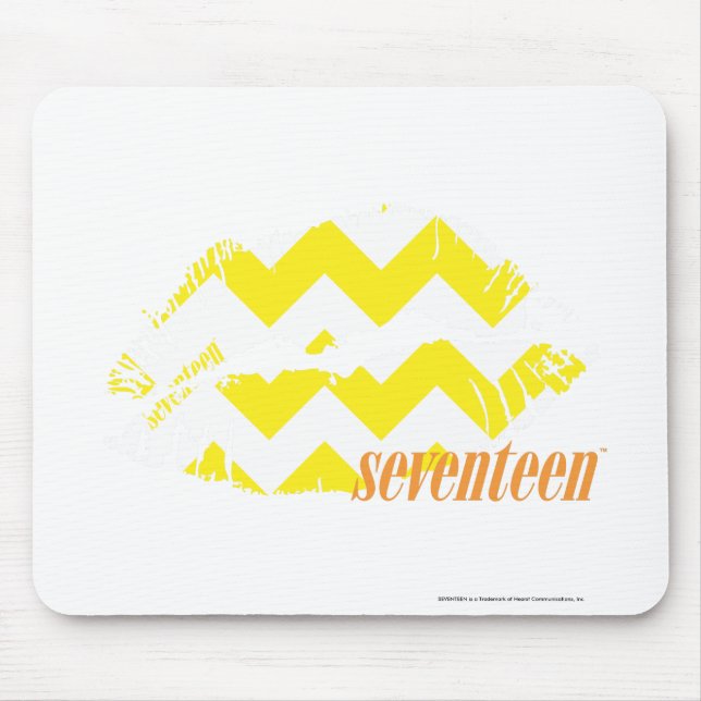 Mousepad Amarelo do ziguezague (Frente)