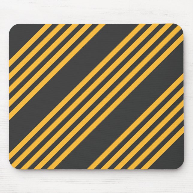 Mousepad Amarelo ensolarado e carvão de cinco faixas (Frente)