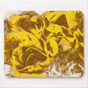 Mousepad Amarelo Rose Watercolor
