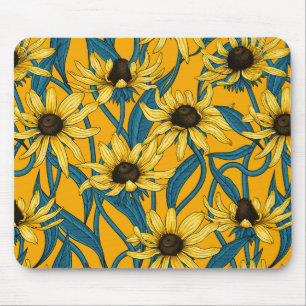 Mousepad Amarelo Rudbekia em amarelo