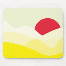 Mousepad Amarelo-Sol Minimalista