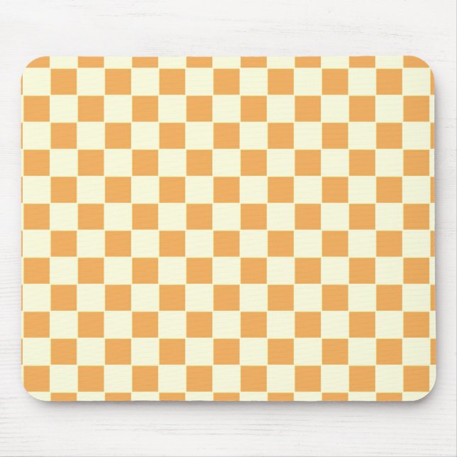 Mousepad amarelo xadrez (Frente)