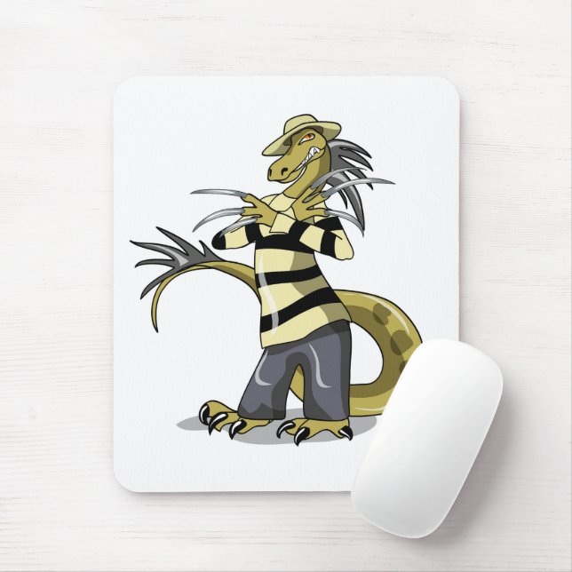 Mousepad Amargasaurus Sendo Freddy Krueger. (Com mouse)