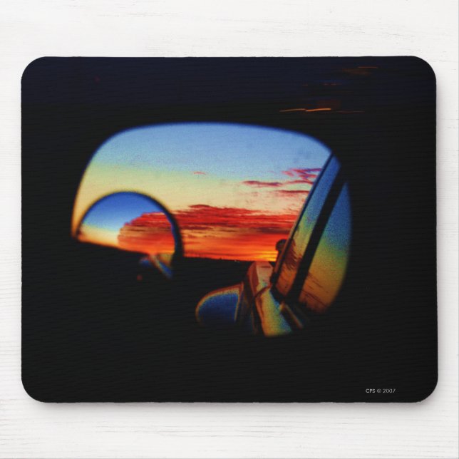 Mousepad Amarillo em meu Rearview (Frente)