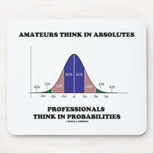 Mousepad Amatadores pensam que profissionais absolutos pens