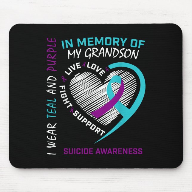 Mousepad Amava-Se Em Memória Da Consciência Do Suicídio De  (Frente)